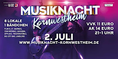 Hauptbild für Musiknacht Kornwestheim 2.7.2022