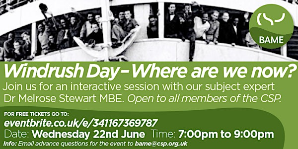 Windrush Day  - where are we now?