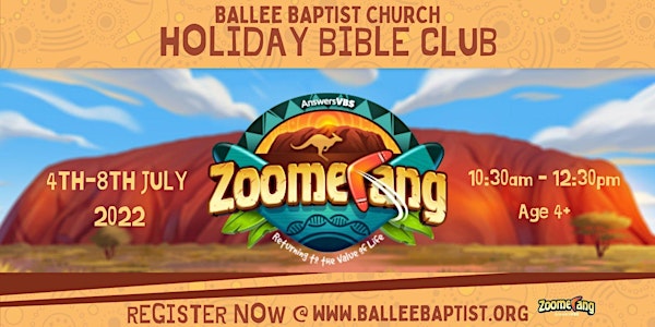 Zoomerang Holiday Bible Club @ Ballee Baptist Chur