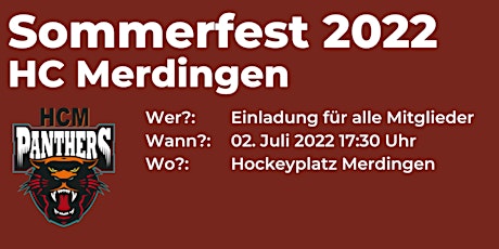 HC Merdingen Sommerfest 2022 Tickets