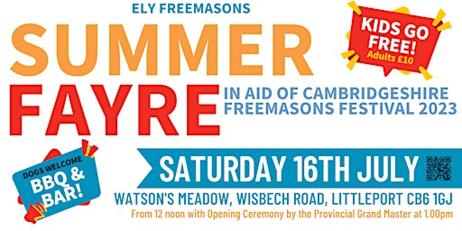 Ely Freemasons Summer Fayre
