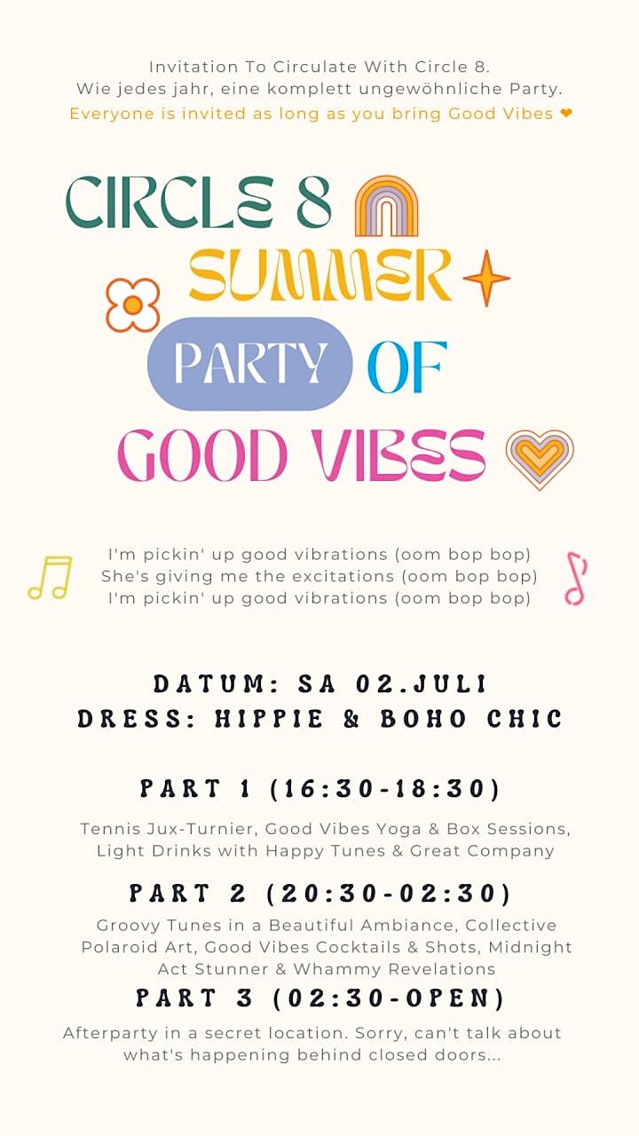 Circle 8 Summer Party of Good Vibes ❤: Bild 