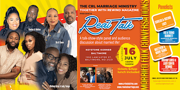 Copy of REAL TALK, a talk-show-style panel discussion about MARRIED LIFE!