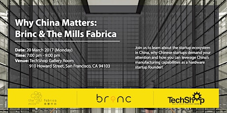 Why China Matters Now! Hardware Startup & Fashion-Tech Meetup primary image