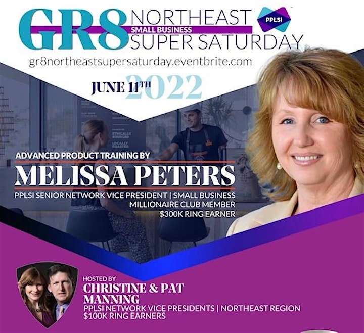 GR8 NORTHEAST SMALL BUSINESS/ADVANCED PRODUCT TRAINING w/MELISSA PETERS! image