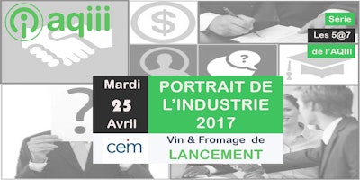 5@7 Vin & Fromages - Spécial *LANCEMENT DU PORTRAIT DE L'INDUSTRIE*