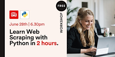 Online workshop: Learn Web Scraping with Python in just 2 hours Tickets