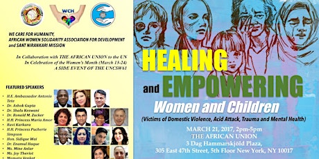 Healing and Empowering Women and Children ( A UN CSW61 Side Event) primary image
