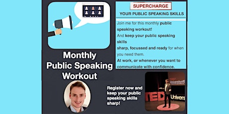 Monthly Public Speaking Workout [ONLINE] tickets