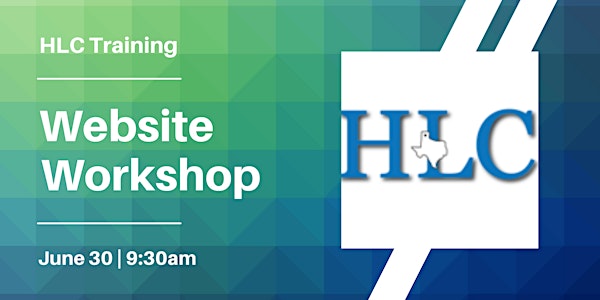 HLC Webpage Workshop