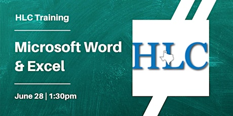 Microsoft Word & Excel Training