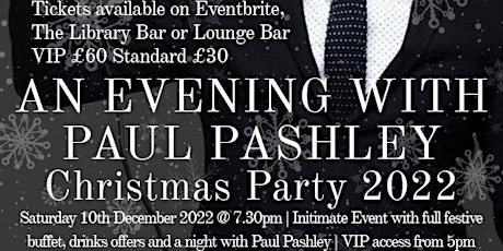 Paul Pashley Christmas Party 2022 tickets