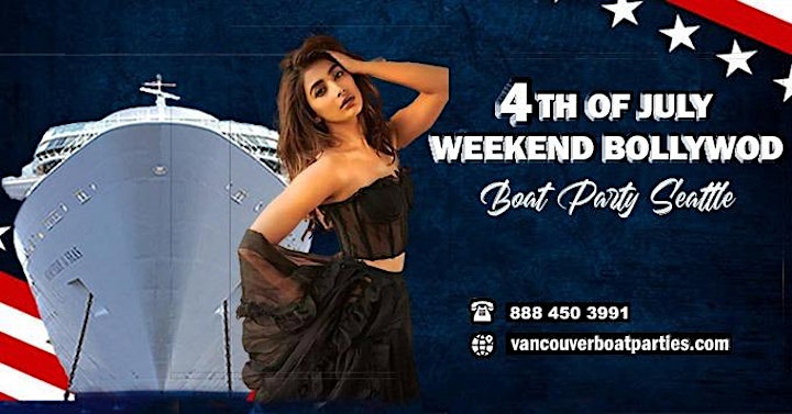 4th of July Long Weekend Latin Boat Party Seattle 2022 image