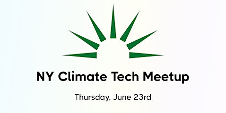 NY Climate Tech Meetup: June