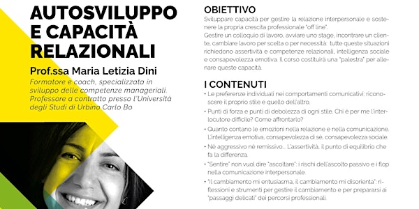 Autosviluppo e Capacità Relazionali - Percorso formativo con la Prof.ssa Dini