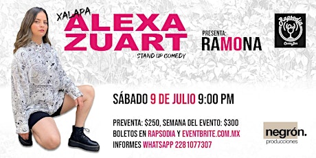 Alexa Zuart | Stand Up Comedy | Xalapa boletos
