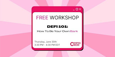 DEFI 101: How to become your own Bank