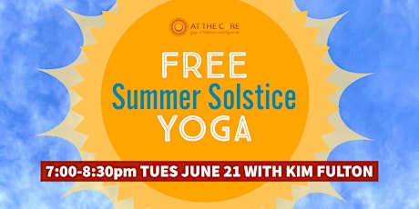 Image principale de Summer Solstice PM Yoga Celebration