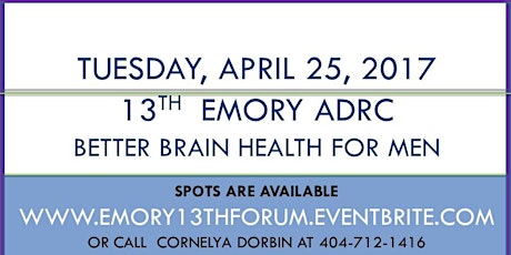 13th  Emory ADRC BRAIN HEALTH Forum primary image