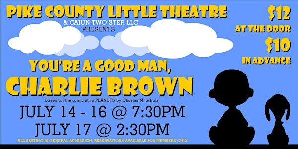 PCLT Presents: You're A Good Man Charlie Brown