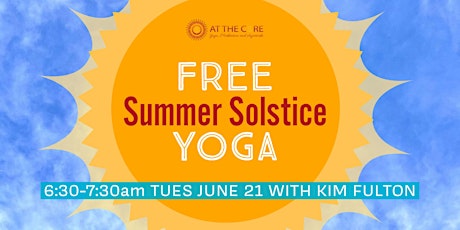 Image principale de Summer Solstice AM Yoga Celebration