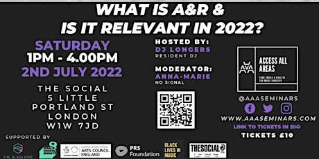 Access All Areas "What Is A&R and Is It Relevant in 2022?" tickets