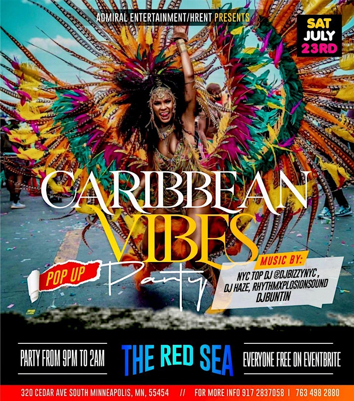 CARIBBEAN VIBES POP UP PARTY MINNEAPOLIS! image