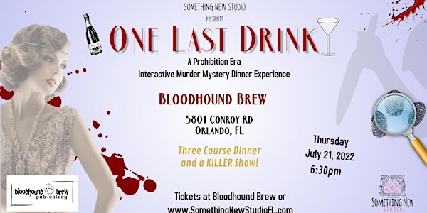 One Last Drink - A Prohibition Era Interactive Murder Mystery Dinner Event