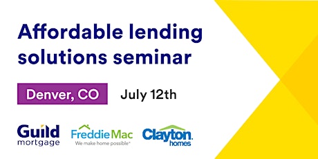 Affordable Lending Solutions Seminar | Denver, CO tickets