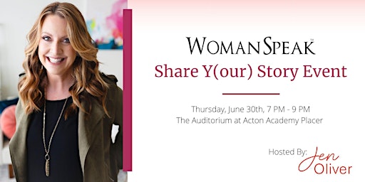WomanSpeak Share Y(our) Story event