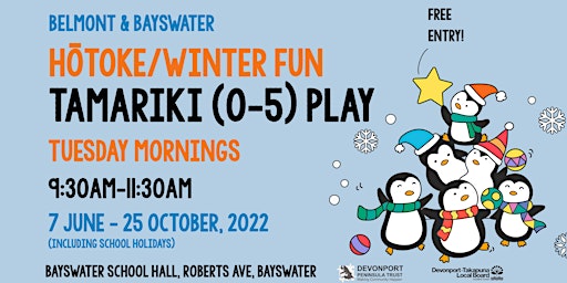 Hōtoke/Winter Fun Tamariki Play (0-5)