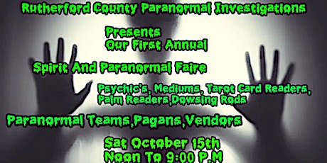 Spirit And Paranormal Faire tickets