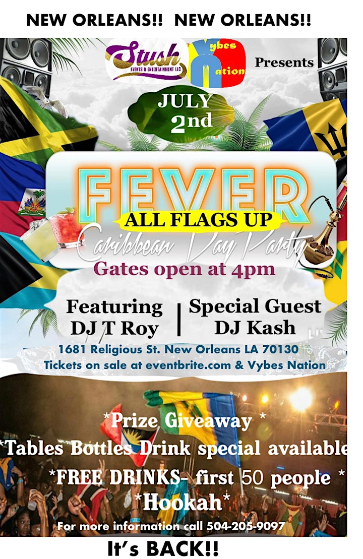 ALL FLAGS UP  “FEVER ” FLAG FETE image