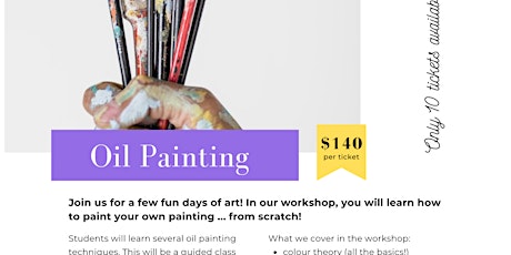 Oil Painting Workshop (July) tickets