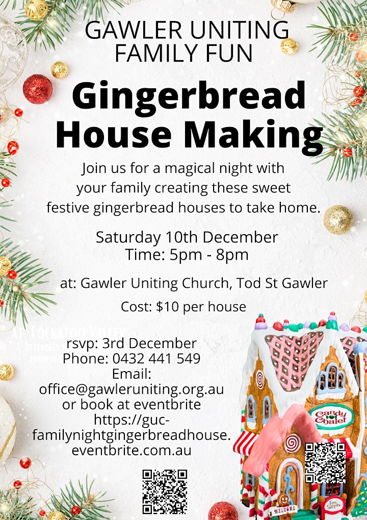 Gingerbread House Family Night image
