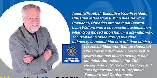 APOSTLE LEON WALTERS FROM CHRISTIAN INTERNATIONAL