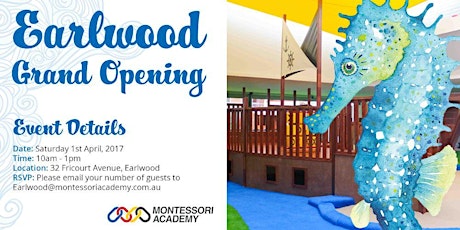 Grand Opening Earlwood Montessori Academy  primary image