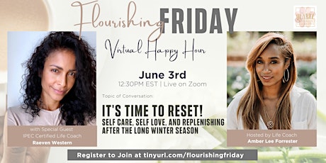 "Flourishing Friday Chat, Sip, & "Happy Hour" hosted by Amber Lee Forrester primary image