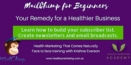  Mailchimp for Beginners - Your Remedy for a Healthier Business primary image