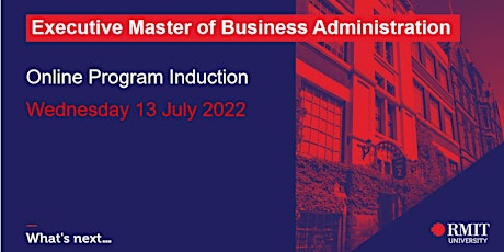 Executive Master of Business Administration Program Induction (Online) tickets