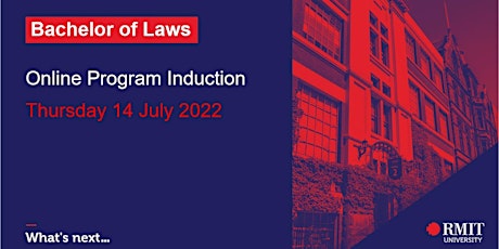 Bachelor of Laws Program Induction (Online) tickets