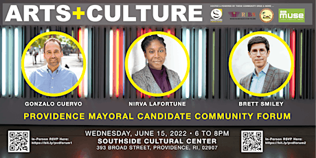 Arts + Culture Providence Mayoral Candidate Community Forum (Virtual)