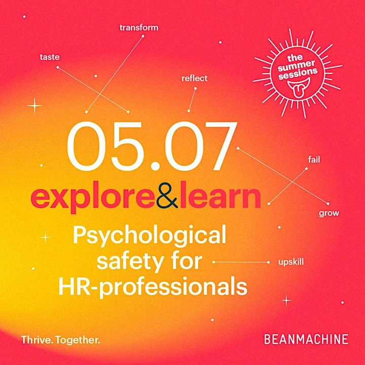 Afbeelding van Explore&Learn: psychologische veiligheid voor HR professionals