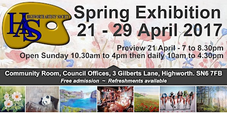 Highworth Artists' Society Spring Exhibition 2017 primary image
