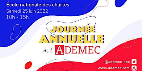Journée annuelle de l'ADEMEC billets