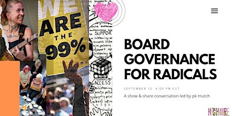 Radical Governance Practices tickets