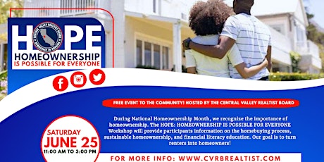HOPE: Home Ownership is Possible for Everyone tickets