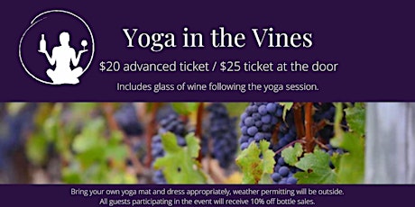 Yoga in the Vines tickets