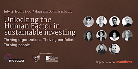 Unlocking the Human Factor in Sustainable Investing Tickets