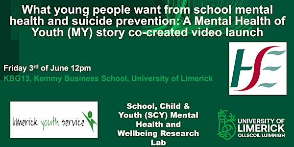 'What young people want from school mental health' MYSTORY video launch